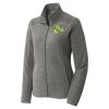 Women's Heather Microfleece Full Zip Jacket Thumbnail