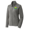 Women's Heather Microfleece Full Zip Jacket Thumbnail
