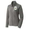Women's Heather Microfleece Full Zip Jacket Thumbnail