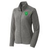 Women's Heather Microfleece Full Zip Jacket Thumbnail